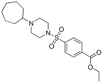 Benzoic acid, 4-[(4-cycloheptyl-1-piperazinyl)sulfonyl]-, ethyl ester (9CI) CAS#: 604762-04-1