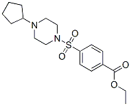 Benzoic acid, 4-[(4-cyclopentyl-1-piperazinyl)sulfonyl]-, ethyl ester (9CI) CAS#: 606133-94-2