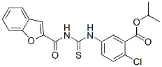 Benzoic acid, 5-[[[(2-benzofuranylcarbonyl)amino]thioxomethyl]amino]-2-chloro-, 1-methylethyl ester (9CI) CAS#: 591210-72-9