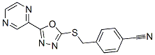 Benzonitrile, 4-[[(5-pyrazinyl-1,3,4-oxadiazol-2-yl)thio]methyl]- (9CI) CAS#: 604740-29-6