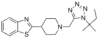 Benzothiazole, 2-[1-[[1-(1,1-dimethylpropyl)-1H-tetrazol-5-yl]methyl]-4-piperidinyl]- (9CI) CAS#: 606082-40-0