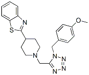 Benzothiazole, 2-[1-[[1-[(4-methoxyphenyl)methyl]-1H-tetrazol-5-yl]methyl]-4-piperidinyl]- (9CI) CAS#: 606082-53-5