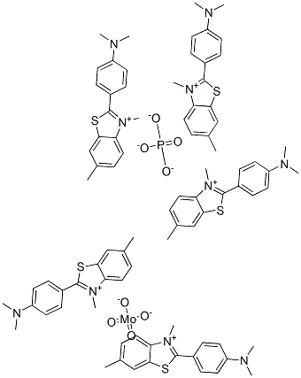 Benzothiazolium, 2-[4-(dimethylamino)phenyl]-3,6-dimethyl-, molybdatephosphate CAS#: 69226-94-4