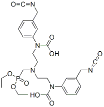 Bis[[3-(isocyanatomethyl)phenyl]carbamic acid][[(diethoxyphosphinyl)methyl]imino]bis(2,1-ethanediyl) ester CAS#: 68133-14-2