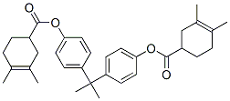 Bis(3,4-dimethyl-3-cyclohexene-1-carboxylic acid)(1-methylethylidene)bis(4,1-phenylene) ester CAS#: 68892-29-5