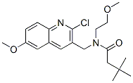 Butanamide, N-[(2-chloro-6-methoxy-3-quinolinyl)methyl]-N-(2-methoxyethyl)-3,3-dimethyl- (9CI) CAS#: 606103-25-7