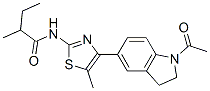 Butanamide, N-[4-(1-acetyl-2,3-dihydro-1H-indol-5-yl)-5-methyl-2-thiazolyl]-2-methyl- (9CI) CAS#: 606121-88-4