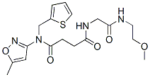 Butanediamide, N-[2-[(2-methoxyethyl)amino]-2-oxoethyl]-N-(5-methyl-3-isoxazolyl)-N-(2-thienylmethyl)- (9CI) CAS#: 606098-22-0