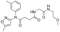 Butanediamide, N-[2-[(2-methoxyethyl)amino]-2-oxoethyl]-N-(5-methyl-3-isoxazolyl)-N-(3-methylphenyl)- (9CI) CAS#: 606098-21-9