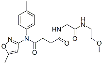 Butanediamide, N-[2-[(2-methoxyethyl)amino]-2-oxoethyl]-N-(5-methyl-3-isoxazolyl)-N-(4-methylphenyl)- (9CI) CAS#: 606098-23-1