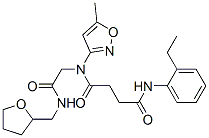Butanediamide, N-(2-ethylphenyl)-N-(5-methyl-3-isoxazolyl)-N-[2-oxo-2-[[(tetrahydro-2-furanyl)methyl]amino]ethyl]- (9CI) CAS#: 602322-28-1