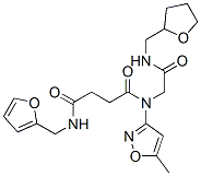 Butanediamide, N-(2-furanylmethyl)-N-(5-methyl-3-isoxazolyl)-N-[2-oxo-2-[[(tetrahydro-2-furanyl)methyl]amino]ethyl]- (9CI) CAS#: 602322-20-3