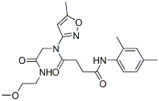 Butanediamide, N-(2,4-dimethylphenyl)-N-[2-[(2-methoxyethyl)amino]-2-oxoethyl]-N-(5-methyl-3-isoxazolyl)- (9CI) CAS#: 606098-24-2
