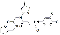 Butanediamide, N-(3,4-dichlorophenyl)-N-(5-methyl-3-isoxazolyl)-N-[2-oxo-2-[[(tetrahydro-2-furanyl)methyl]amino]ethyl]- (9CI) CAS#: 602322-32-7