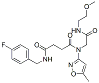 Butanediamide, N-[(4-fluorophenyl)methyl]-N-[2-[(2-methoxyethyl)amino]-2-oxoethyl]-N-(5-methyl-3-isoxazolyl)- (9CI) CAS#: 606098-28-6