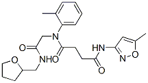 Butanediamide, N-(5-methyl-3-isoxazolyl)-N-(2-methylphenyl)-N-[2-oxo-2-[[(tetrahydro-2-furanyl)methyl]amino]ethyl]- (9CI) CAS#: 602322-22-5