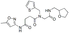 Butanediamide, N-(5-methyl-3-isoxazolyl)-N-[2-oxo-2-[[(tetrahydro-2-furanyl)methyl]amino]ethyl]-N-(2-thienylmethyl)- (9CI) CAS#: 602322-19-0