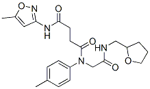 Butanediamide, N-(5-methyl-3-isoxazolyl)-N-(4-methylphenyl)-N-[2-oxo-2-[[(tetrahydro-2-furanyl)methyl]amino]ethyl]- (9CI) CAS#: 602322-24-7
