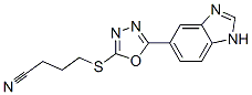 Butanenitrile, 4-[[5-(1H-benzimidazol-5-yl)-1,3,4-oxadiazol-2-yl]thio]- (9CI) CAS#: 606117-03-7