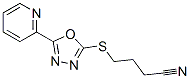 Butanenitrile, 4-[[5-(2-pyridinyl)-1,3,4-oxadiazol-2-yl]thio]- (9CI) CAS#: 604739-77-7