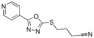 Butanenitrile, 4-[[5-(4-pyridinyl)-1,3,4-oxadiazol-2-yl]thio]- (9CI) CAS#: 604740-19-4