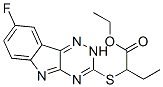 Butanoic acid, 2-[(8-fluoro-2H-1,2,4-triazino[5,6-b]indol-3-yl)thio]-, ethyl ester (9CI) CAS#: 603947-94-0
