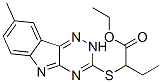 Butanoic acid, 2-[(8-methyl-2H-1,2,4-triazino[5,6-b]indol-3-yl)thio]-, ethyl ester (9CI) CAS#: 603946-20-9
