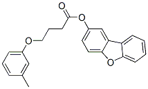 Butanoic acid, 4-(3-methylphenoxy)-, 2-dibenzofuranyl ester (9CI) CAS#: 587837-26-1