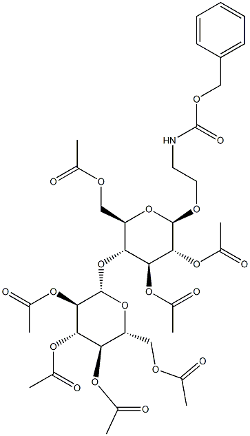 CarbaMicacid,[2-[[2,3,6-tri-O-acetyl-4-O-(2,3,4,6-tetra-O-acetyl-.beta.-D-glucopyranosyl)-.beta.-D-glucopyranosyl]oxy]ethyl]-,phenylMethylester(9CI) CAS#: 64448-40-4