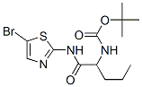 Carbamic  acid,  [1-[[(5-bromo-2-thiazolyl)amino]carbonyl]butyl]-,  1,1-dimethylethyl  ester  (9CI) CAS#: 681143-11-3