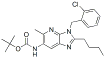 Carbamic acid, [2-butyl-3-[(2-chlorophenyl)methyl]-5-methyl-3H-imidazo[4,5-b]pyridin-6-yl]-, 1,1-dimethylethyl ester (9CI) CAS#: 603081-13-6