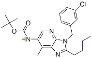 Carbamic acid, [2-butyl-3-[(3-chlorophenyl)methyl]-7-methyl-3H-imidazo[4,5-b]pyridin-6-yl]-, 1,1-dimethylethyl ester (9CI) CAS#: 603082-32-2
