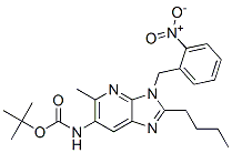 Carbamic acid, [2-butyl-5-methyl-3-[(2-nitrophenyl)methyl]-3H-imidazo[4,5-b]pyridin-6-yl]-, 1,1-dimethylethyl ester (9CI) CAS#: 603081-43-2