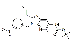 Carbamic acid, [2-butyl-5-methyl-3-[(3-nitrophenyl)methyl]-3H-imidazo[4,5-b]pyridin-6-yl]-, 1,1-dimethylethyl ester (9CI) CAS#: 603081-74-9