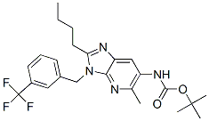 Carbamic acid, [2-butyl-5-methyl-3-[[3-(trifluoromethyl)phenyl]methyl]-3H-imidazo[4,5-b]pyridin-6-yl]-, 1,1-dimethylethyl ester (9CI) CAS#: 603097-22-9