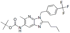 Carbamic acid, [2-butyl-5-methyl-3-[[4-(trifluoromethyl)phenyl]methyl]-3H-imidazo[4,5-b]pyridin-6-yl]-, 1,1-dimethylethyl ester (9CI) CAS#: 603097-00-3