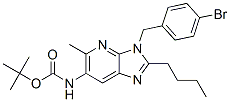 Carbamic acid, [3-[(4-bromophenyl)methyl]-2-butyl-5-methyl-3H-imidazo[4,5-b]pyridin-6-yl]-, 1,1-dimethylethyl ester (9CI) CAS#: 601502-86-7
