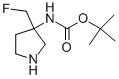 Carbamic acid, [3-(fluoromethyl)-3-pyrrolidinyl]-, 1,1-dimethylethyl ester (9CI) CAS#: 186202-12-0