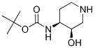 Carbamic acid, [(3R,4S)-3-hydroxy-4-piperidinyl]-, 1,1-dimethylethyl ester (9CI) CAS#: 642478-29-3