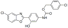 Carbamic acid, [4-(5-chloro-2-benzoxazolyl)-3-hydroxyphenyl]-, (4-chlorophenyl)methyl ester (9CI) CAS#: 590396-75-1