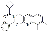 Cyclobutanecarboxamide, N-[(2-chloro-7,8-dimethyl-3-quinolinyl)methyl]-N-(2-furanylmethyl)- (9CI) CAS#: 604781-82-0