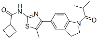 Cyclobutanecarboxamide, N-[4-[2,3-dihydro-1-(2-methyl-1-oxopropyl)-1H-indol-5-yl]-5-methyl-2-thiazolyl]- (9CI) CAS#: 606121-95-3