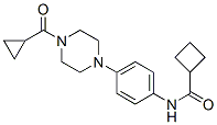 Cyclobutanecarboxamide, N-[4-[4-(cyclopropylcarbonyl)-1-piperazinyl]phenyl]- (9CI) CAS#: 604762-72-3