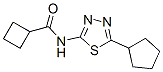 Cyclobutanecarboxamide, N-(5-cyclopentyl-1,3,4-thiadiazol-2-yl)- (9CI) CAS#: 603073-36-5