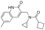 Cyclobutanecarboxamide, N-cyclopropyl-N-[(1,2-dihydro-6-methyl-2-oxo-3-quinolinyl)methyl]- (9CI) CAS#: 606095-22-1