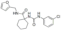 Cyclohexanecarboxamide, 1-[[[(3-chlorophenyl)amino]carbonyl]amino]-N-(2-furanylmethyl)- (9CI) CAS#: 605640-89-9