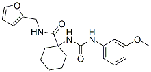 Cyclohexanecarboxamide, N-(2-furanylmethyl)-1-[[[(3-methoxyphenyl)amino]carbonyl]amino]- (9CI) CAS#: 605640-88-8