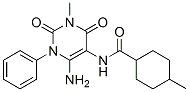 Cyclohexanecarboxamide, N-(6-amino-1,2,3,4-tetrahydro-3-methyl-2,4-dioxo-1-phenyl-5-pyrimidinyl)-4-methyl- CAS#: 176379-38-7