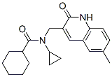 Cyclohexanecarboxamide, N-cyclopropyl-N-[(1,2-dihydro-6-methyl-2-oxo-3-quinolinyl)methyl]- (9CI) CAS#: 606095-20-9