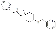 Cyclohexanemethylamine, N-benzyl-4-(benzylthio)methyl- CAS#: 744-67-2